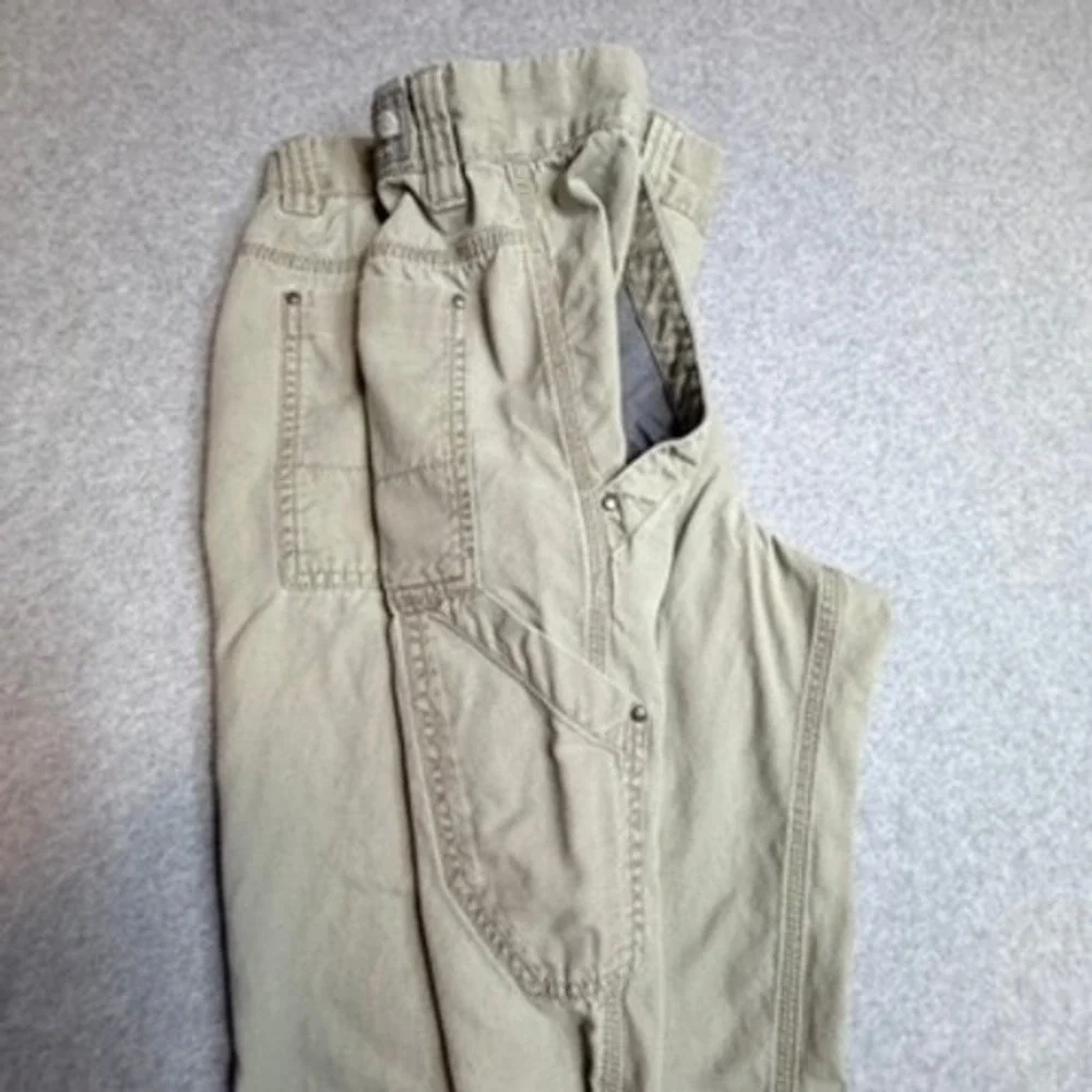 The North Face Mens Khaki Carpenter Pants Size 34 Canvas‎ Utility Work Trousers